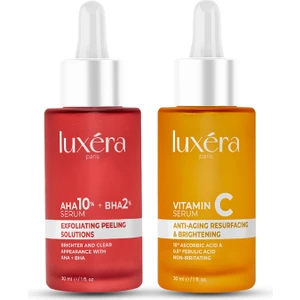 Luxera Paris Cilt Bakım Seti (C Vitamin Serumu + Aha Bha Kırmızı Peeling)