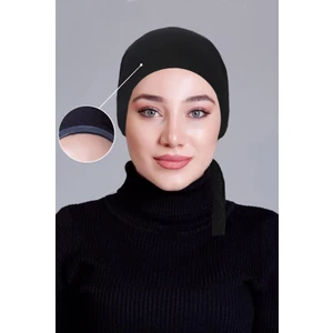 Siyah Tülbent Kaymayan Bone