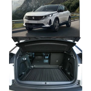 Born Garage 2021 Peugeot 3008 Bagaj Havuzu Alt Kademe Uyumlu Kokusuz Kauçuk