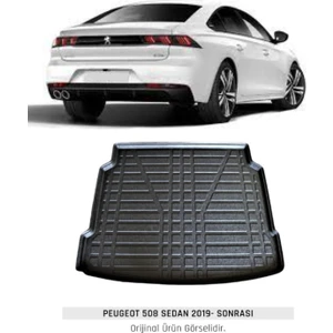 Born Garage 2022 Peugeot 508 Bagaj Havuzu Araca Özel Üretim ve Tam Uyumlu Kaucuk