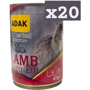 Kuzu Etli Yetişkin Kedi Konservesi 415 Gr. x 20