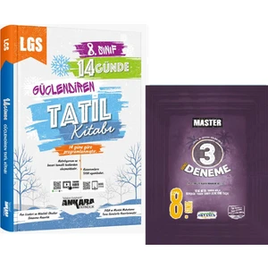 Ankara Yayıncılık 8.Sınıf  LGS 14 Günde Güçlendiren Tatil Kitabı + Okyanus 3 Lü Paket Deneme