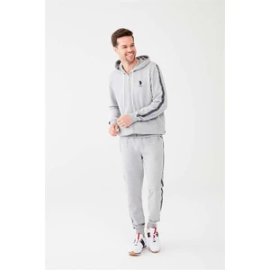 U.S. Polo Assn. Erkek Gri Melanj Pijama Takımı 18480