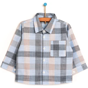 HelloBaby Basic Erkek Bebek Kareli Gömlek Erkek Bebek