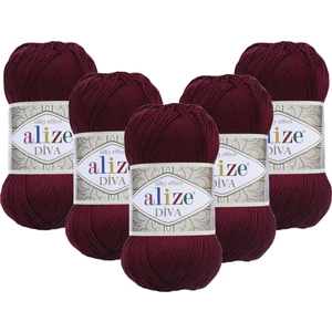 Diva 5'li Paket 5X100 Gr. 57-Bordo