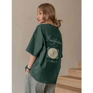 Kadın Fructification Baskılı Oversize T-Shirt