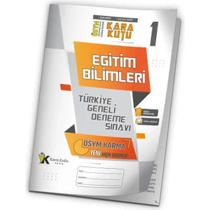 İnformal Yayınları KPSS 2025 Eğitim Bilimleri ÖSYM Arşivi Karma Kara Kutu Çıkmış Soru Tg D.Çözümlü Deneme 10/1. Kitapçık