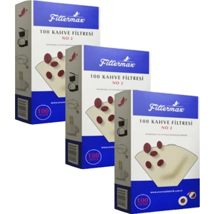 2 Numara Filtre Kahve Kağıdı 3 x 100'LÜ
