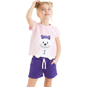 Ayıcık Kız Çocuk T-shirt Şort Takım
