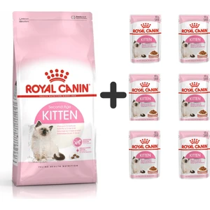 Royal Canin Kitten Yavru Kuru Kedi Maması 2 kg + 6 Adet Yaş Mama
