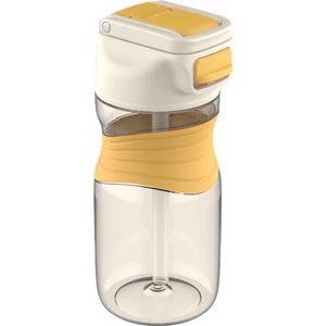 450ML Pipetli Tritan Su Matarası Sarı-Mavi-Turuncu VGN030