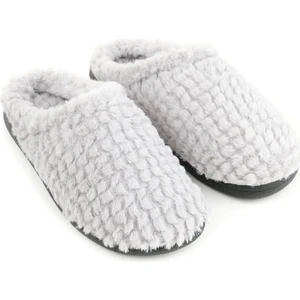 Kafkaslar Bayan Kışlık Yumuşak Ortopedik Tüylü Peluş Ev Terliği