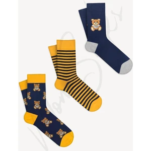 Mono Socks 3 Lü Oyuncak Teddy Bear Ayıcık Desenli Çorap