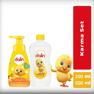 Bebe Yağı 500 ml + Dalin Mango ve Portakal Kokulu Köpük Sabun 200 ml
