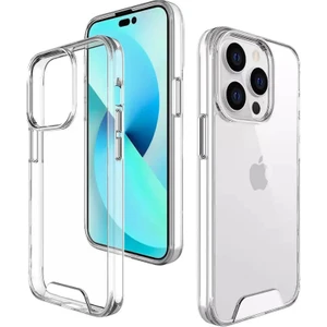 iPhone 14 Pro Max Kılıf Space Seri Lux Silikon Şeffaf Kapak