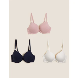 Marks & Spencer 3'lü Push Up T-Shirt Sütyeni