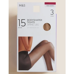 Marks & Spencer 3'lü 15 Denye Şekillendirici Külotlu Çorap Seti