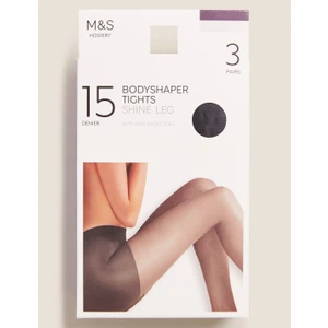 Marks & Spencer 3'lü 15 Denye Şekillendirici Külotlu Çorap Seti
