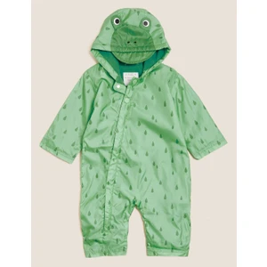 Marks & Spencer 3D Kurbağa Desenli Kapüşonlu Yağmurluk (0-3 Yaş)