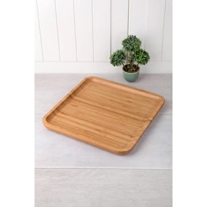 Bambu Kare Sunum Tabağı 25CM