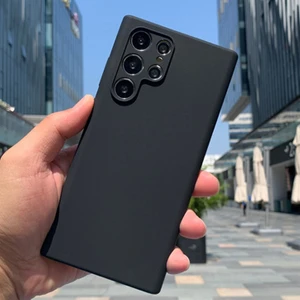 Galaxy S23 Ultra Kılıf Ultra Esnek Parmak Izi Yapmaz Içi Kadife Silikon Liquid Launch Case