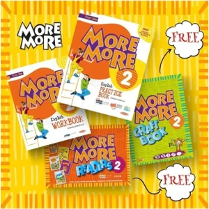 Kurmay Elt Yayınları 2. Sınıf More More English Practice Book Free Stıckers Craft Book & Readers 2021 DK35