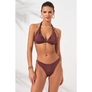 Pierre Cardin Dudi Kaplı Üçgen Dolgulu Bikini  Takım Toffee 231224