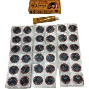 Thumbs Up Motosiklet ve Bisiklet 36LI Yama Seti 34 mm Yuvarlak Yama Orta Boy (36 Adet Yama + 20 ml Solüsyon)