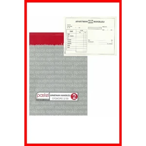 Apartman Makbuzu 14X20 cm Boyutunda 2/50 Otokopili 1 Asıl 1 Suret 2 Nüsha (6'lı Paket) 6 Adet