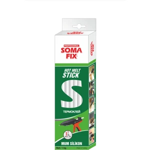 1 kg 11.3X300 Mm Kalın Somafıx Mum Silikon Çubuk Sıcak Şeffaf