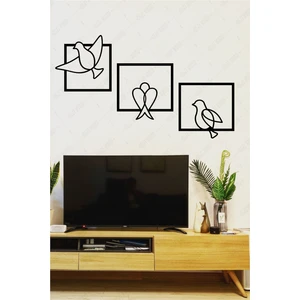 Diji Wood Güvercinler Minimalist Dekoratif Ahşap Tablo