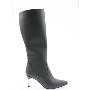 K110-22K Kadin Sivri Burun Ince Topuklu Çizme