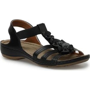157362.Z3FX Siyah Kadın Comfort Sandalet