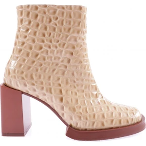 1555 Yuvarlak Burun Topuklu Kadin Bot