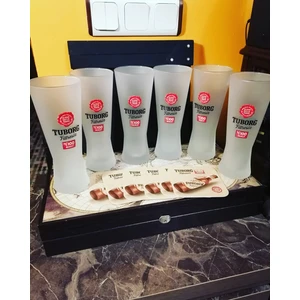 Filtresiz 6 Adet 0,5l Rastal Bardak ve 6 Adet Bardak Altlığı