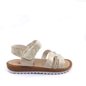 4004 Simli Taşlı Kız Çocuk Sandalet Ayakkabı