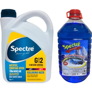 -40 Derece Mavi Antifriz ve -25 Derece Antifrizli Cam Suyu Paketi