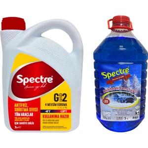 -40 Derece Kırmızı Antifriz ve -25 Derece Antifrizli Cam Suyu Paketi