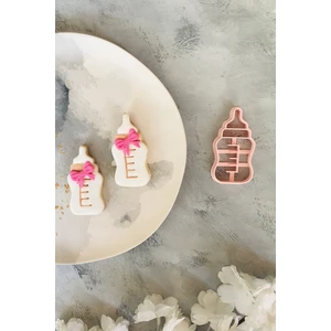 Pembe Biberon Hamur Şekillendirici / Kurabiye Kalıbı