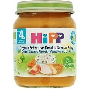 Organik Sebze ve Tavuklu Kremalı Pirinç 125 gr