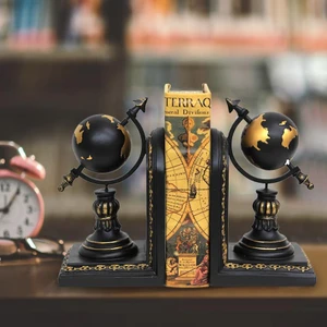 Dekoratif Metal Yerküre Kitap Tutucu (Stoper)