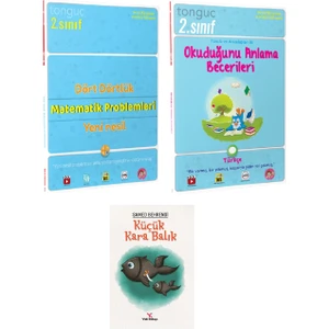 Tonguç Akademi 2. Sınıf Dört Dörtlük Yeni Nesil Matematik Problemleri ve Türkçe Okuduğunu Anlama Becerileri Seti