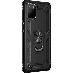 Xiaomi Poco M3 Kılıf Yüzüklü Standlı Korumalı Tank Kapak