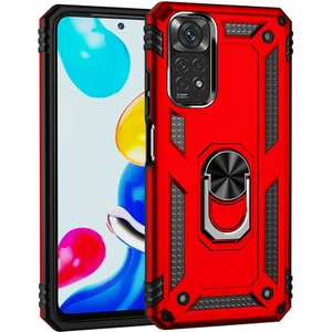 Xiaomi Redmi Note 11S Kılıf Yüzüklü Standlı Korumalı Tank Kapak