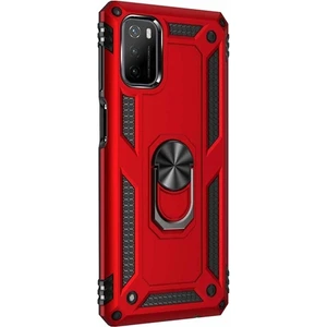 Xiaomi Poco M3 Kılıf Yüzüklü Standlı Korumalı Tank Kapak