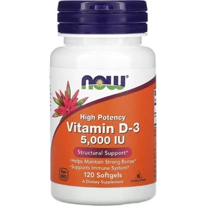 Now Foods - Vitamin D-3 - 125 Mcg (5 -000 Iu) - 120 Softgels