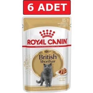 Royal Canın British Shorthair Kedi Konservesi Pouch 85 gr 6 Adet Yaş Mama