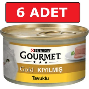 Purina Gourmet Gold Kıyılmış Tavuk Etli Kedi Konservesi 85 gr 6 Adet Yaş Mama
