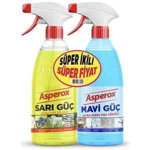 Sarı Güç 1 lt + Asperox Mavi Güç Sprey 1 lt