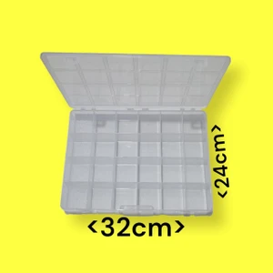 Erdoğan Hobi Organizer Kutu Kapaklı 24 Bölmeli Çok Amaçlı Kutu